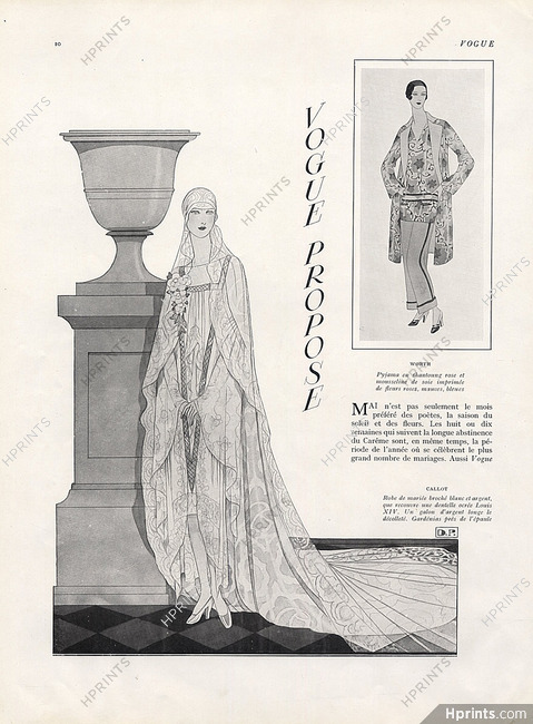 Callot Soeurs 1927 Douglas Pollard, Wedding Dress