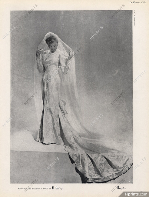 Bruyère 1947 Photo Durst, Wedding Dress, Fashion Photography