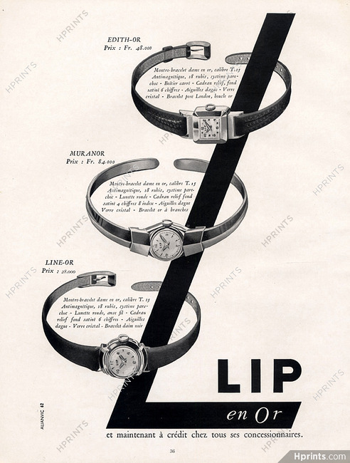 Lip 1953 Edith-Or, Muranor, Line-Or