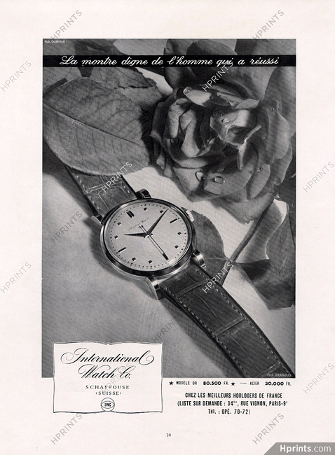 International Watch Co. 1950 Ph. Franjus