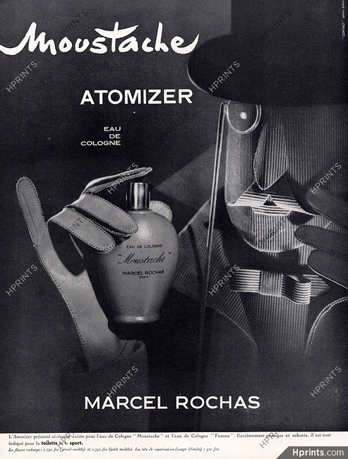 Marcel Rochas (Perfumes) 1956 Moustache Atomizer