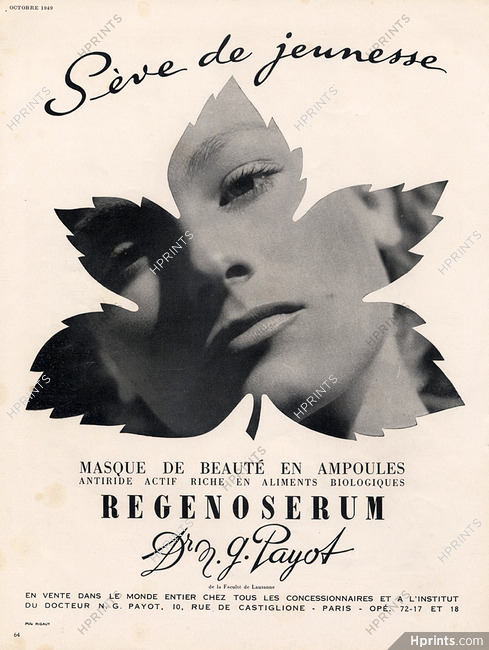 Dr N.G. Payot 1949 Regenoserum