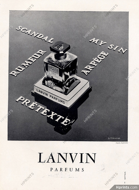 Lanvin (Perfumes) 1960 Prétexte