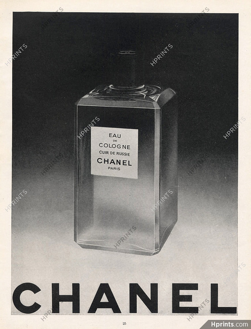 Chanel (Perfumes) 1952 Cuir de Russie, Eau De Cologne