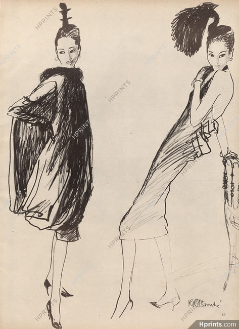 Givenchy 1957 René Bouché