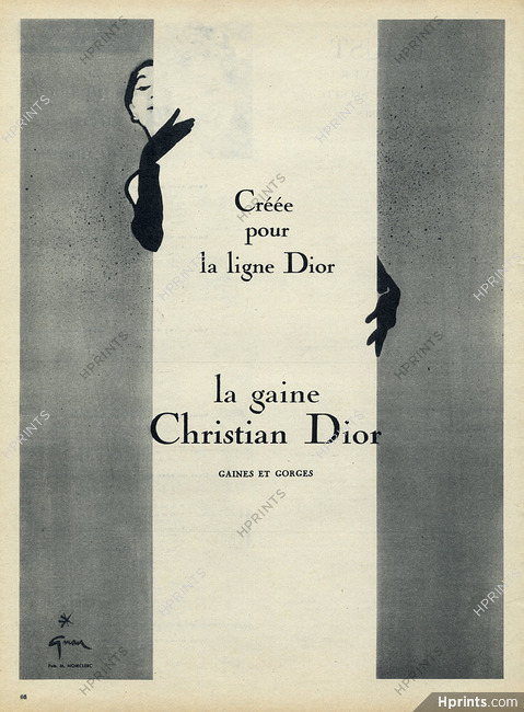 La Gaine Christian Dior (Lingerie) 1955 Gruau