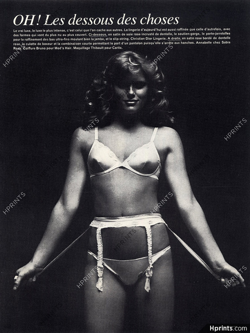 Christian Dior (Lingerie) 1977 Helmut Newton, garter belt