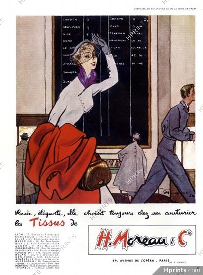 H. Moreau & Cie (Textile) 1952 Mourgue