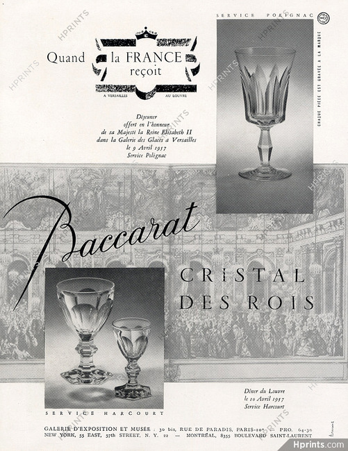 Baccarat (Crystal) 1957 "Harcourt" Polignac