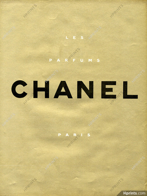 Chanel (Perfumes) 1953 Les Parfums Chanel Paris, Gold