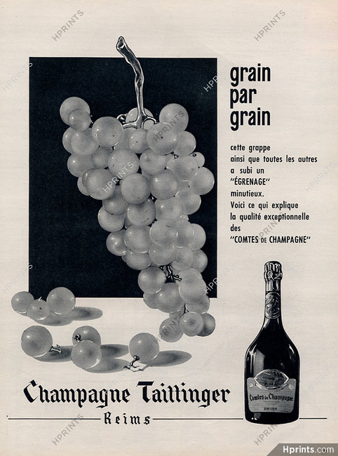 Taittinger (Champain) 1962 Comtes de Champagne