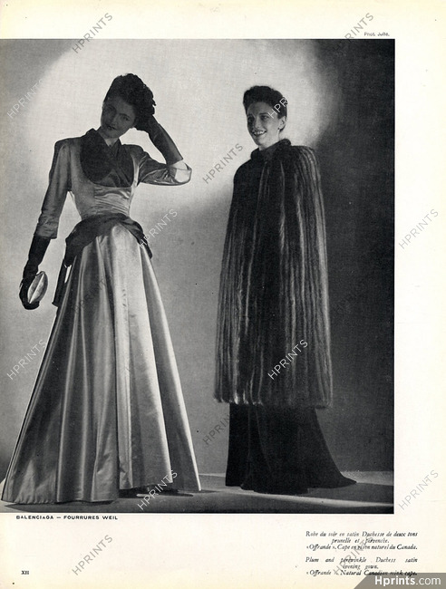 Balenciaga & Weil (Fur clothing) 1946