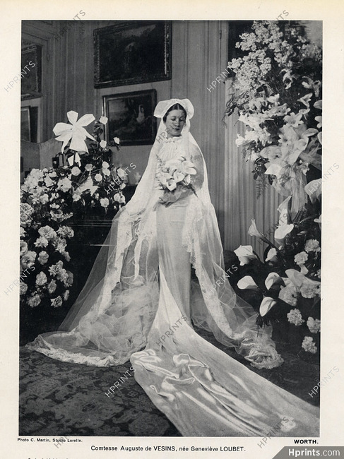 Worth 1936 Wedding Dress, Fashion Photography