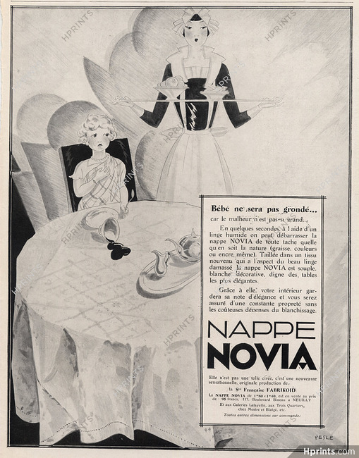 Novia (Linen) 1929 Pesle, Maid & Children, Kids