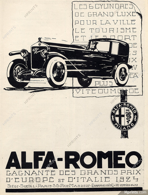 Alfa-Romeo 1925 Gagnante des Grands Prix...