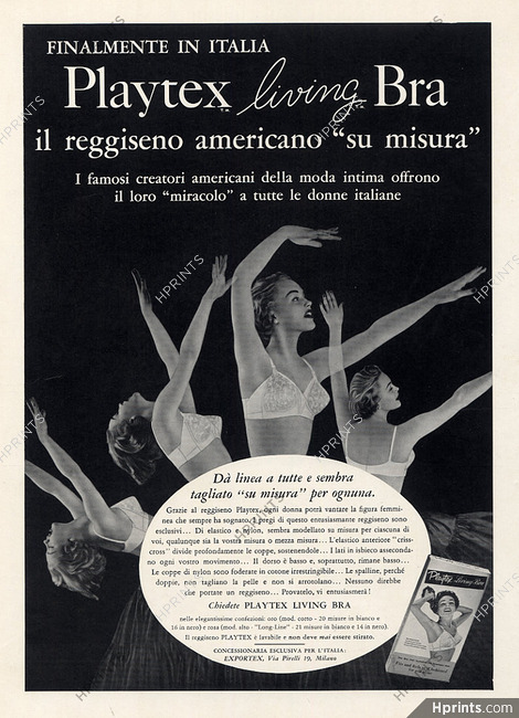 Playtex (Bras) 1958 — Advertisement