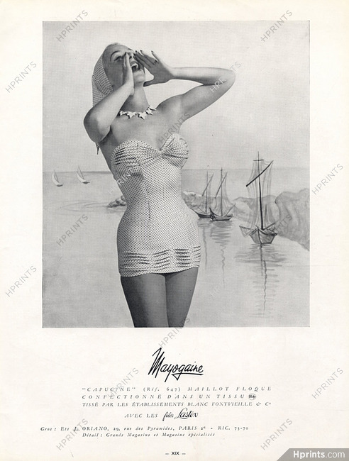 Mayogaine (Swimwear) 1955 Ets Oriano, Filex