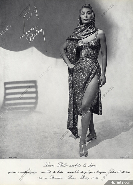 Laure Belin 1956 Georges Saad, Beachwear