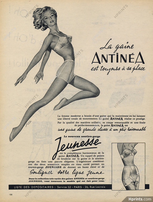 Antinéa (Girdles) & Jeunesse (Bras) 1961, Keller