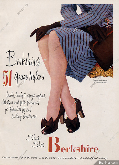 Berkshire (Stockings) 1946 — Advertisement