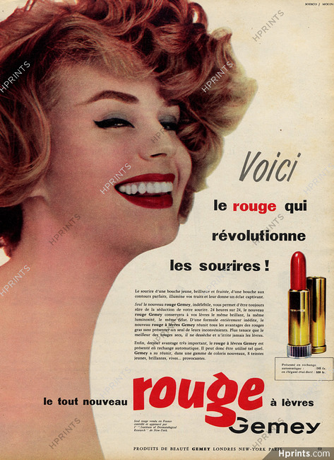 Rouge Gemey 1956 Photo Molinard