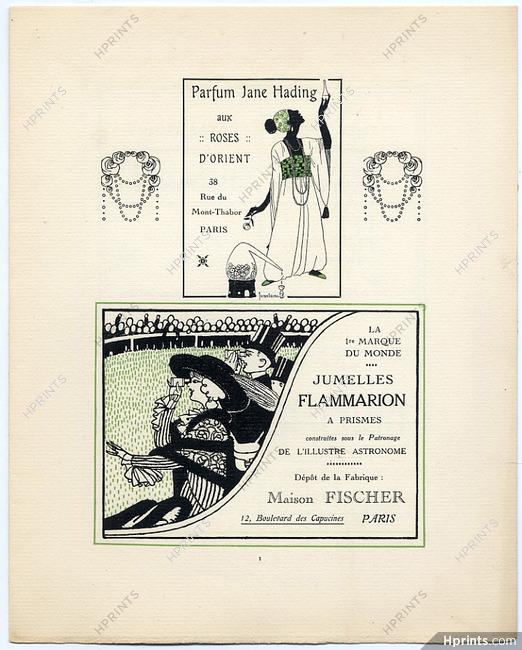 Jane Hading (Perfumes) & Flammarion (Fischer) 19** Lepape