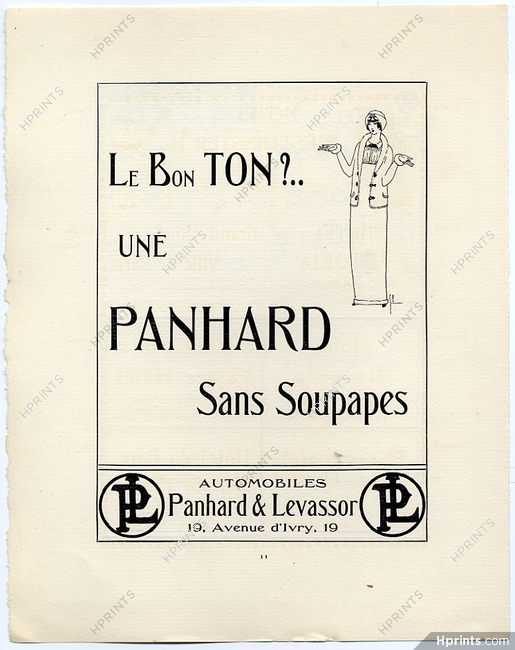 Panhard & Levassor 1913 Georges Lepape, Gazette du Bon Ton