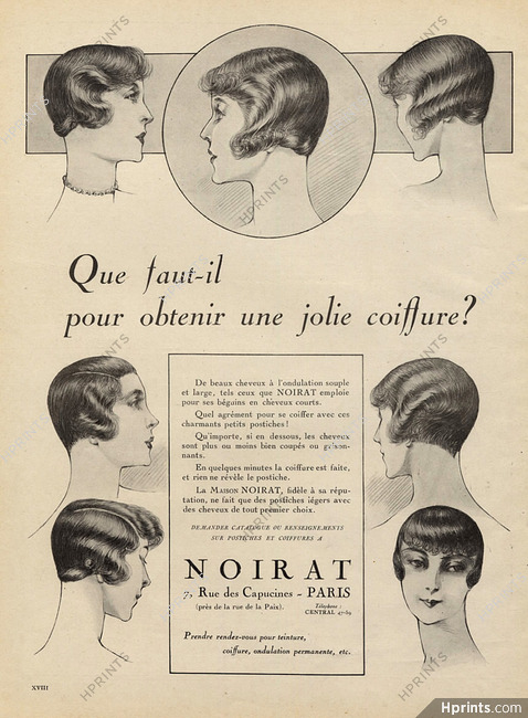 Noirat (Hairstyle) 1928 Wig