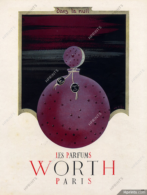 Worth (Perfumes) 1948 Dans la Nuit, Sibia