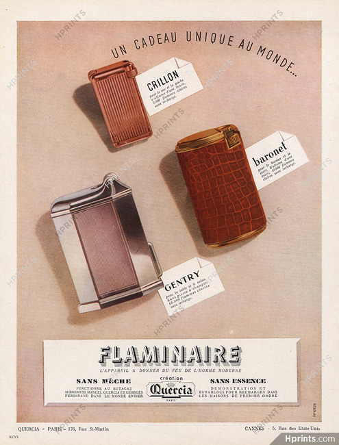 Flaminaire (Lighters) 1948 Quercia