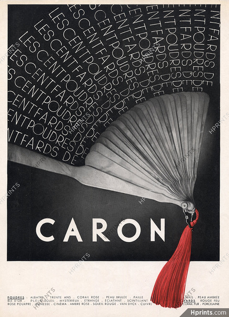 Caron (Cosmetics) 1936 Fan