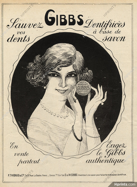 Gibbs (Cosmetics) 1919 César Giris