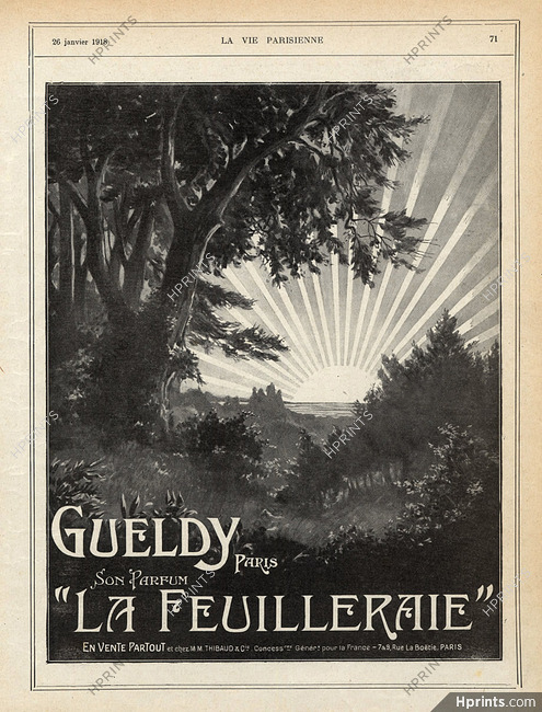 Gueldy (Perfumes) 1918 La Feuilleraie