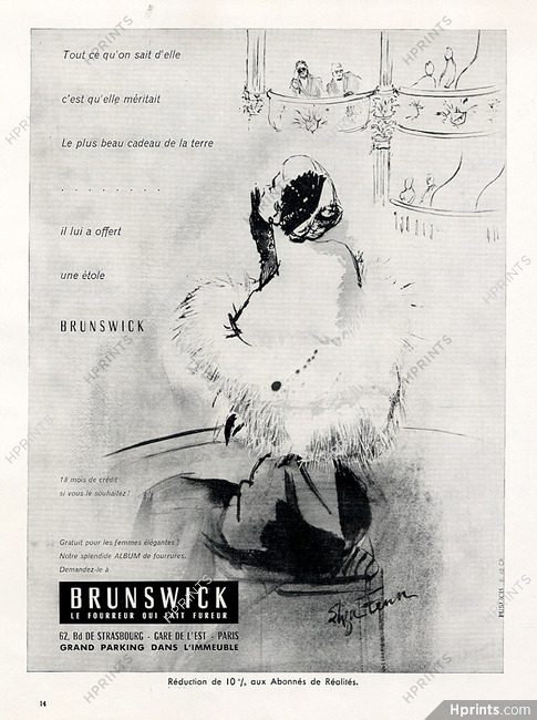 Fourrures Brunswick 1956 Eliza Fenn