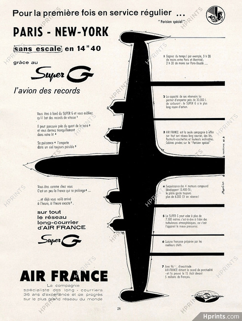 Air France 1955 Barlier