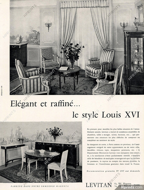 Levitan (Decorative Arts) 1959 Louis XVI