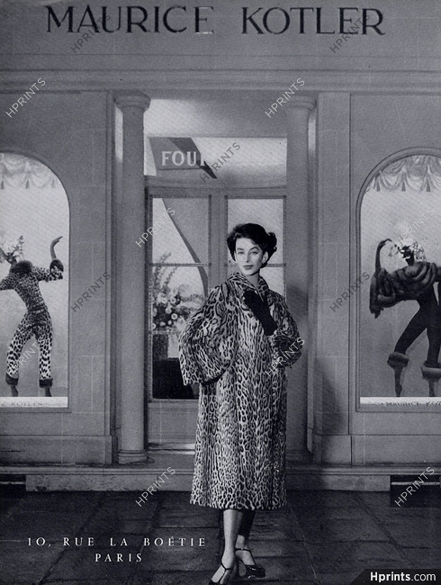 Maurice Kotler (Fur Clothing) 1958 Fur Coat, Shop Window