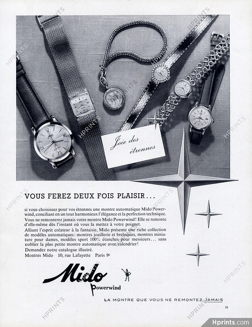 Mido (Watches) 1958