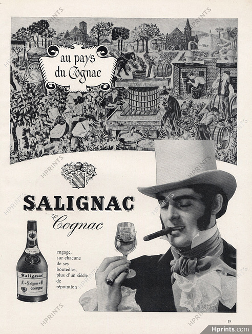L. de Salignac (Cognac) 1958 Grapes Harvest