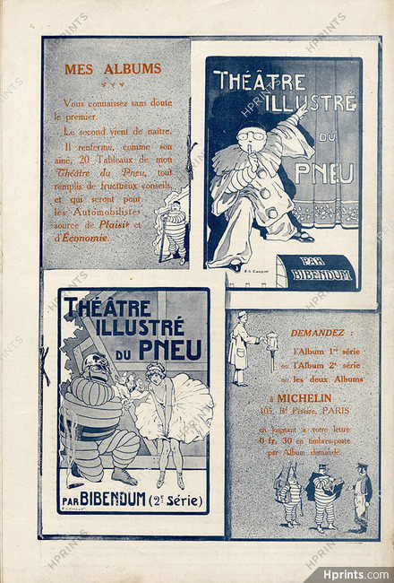Michelin 1913 - 68ème tableau ''Mes Albums'' (Théâtre Illustré du Pneu), Cousyn