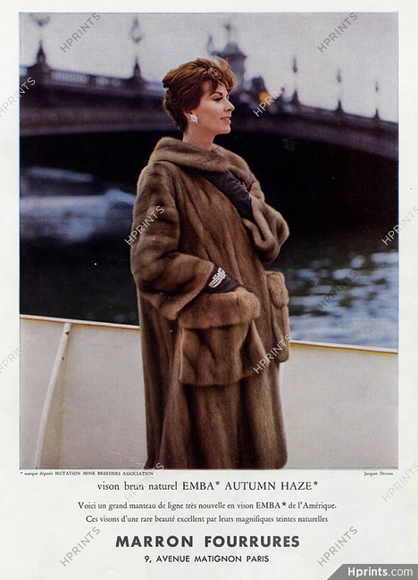 Marron Fourrures (Fur clothing) 1963 Jacques Decaux