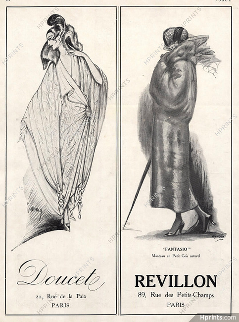 Doucet & Revillon (Fur Coats) 1923 Arnold