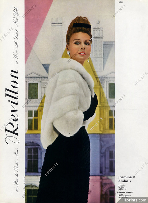 Revillon 1952 Fur Coat Fashion Photography