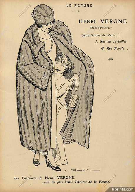 Henri Vergne (Fur clothing) 1924 Roubille