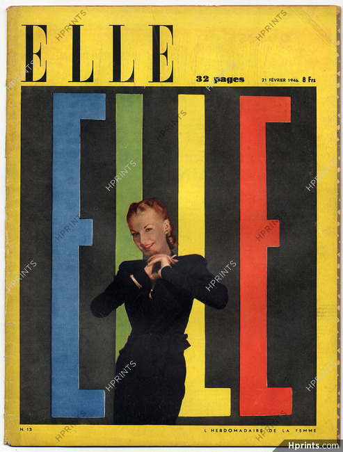 ELLE (Belgique) N°13 du 21 Février 1946 Jean Moral