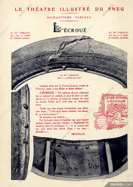 Michelin 1913 - 60ème tableau ''L'Ecroué'' Grand Guignol, Hautot