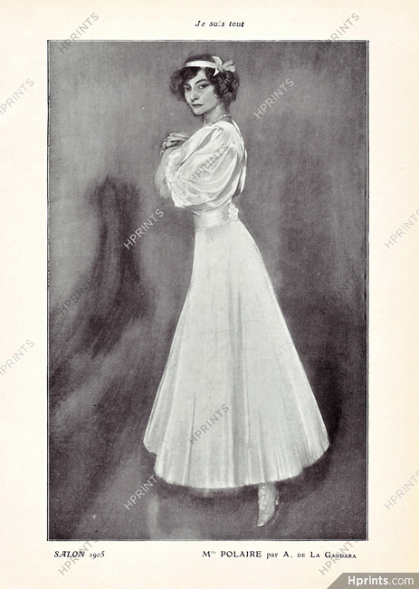 Antonio de La Gandara 1905 Portrait Mlle Polaire (Salon 1905)