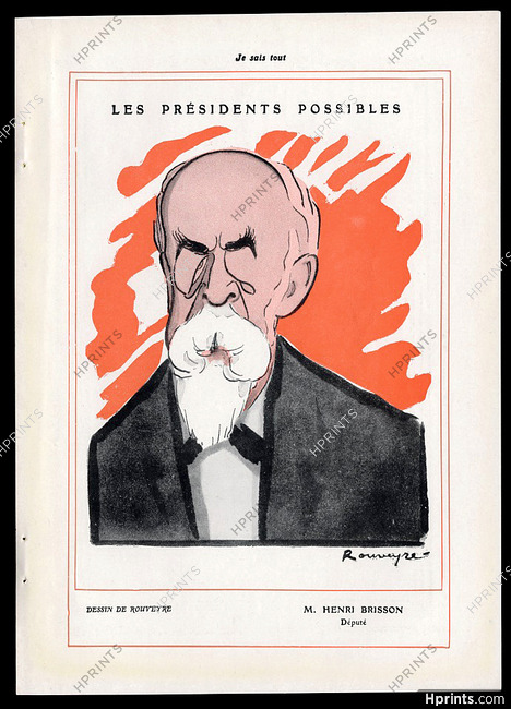Rouveyre 1905 Henri Brisson député Caricature