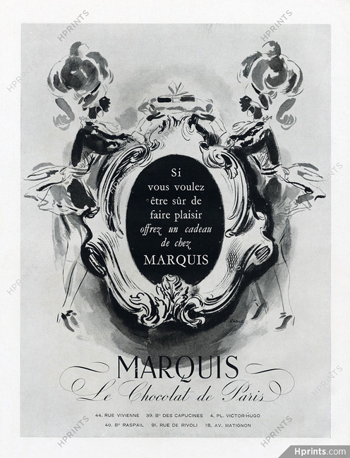 Marquis (Chocolates) 1950 Marquess