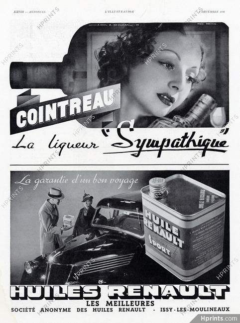 Cointreau 1936 La Liqueur Sympathique, Jean Adrien Mercier